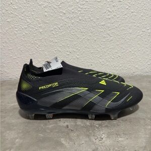 Adidas Predator Elite Laceless FG Electric Stealth Pack JI1078 Men Sz 6.5 Black
